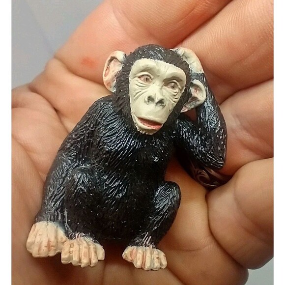 Yowie Chimp Chimpanzee Animal Mini Figure Figurine Collectible Toy EUC - Picture 4 of 13